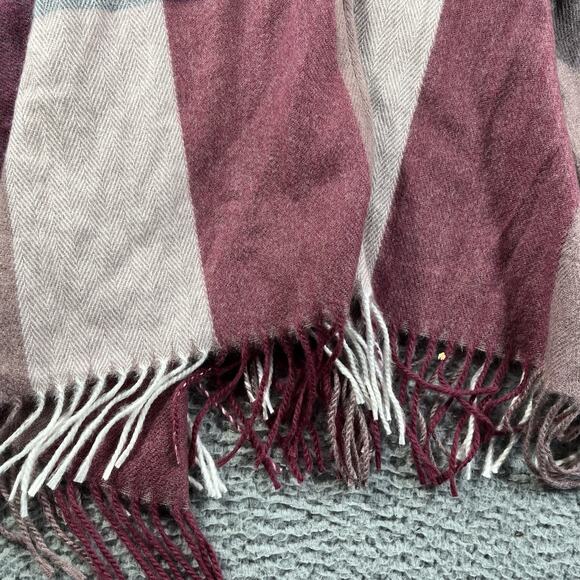 WOOLRICH COZY BLANKET WRAP WOMENS ONE SIZE FITS MOST MULTICOLOR DAPHINE PLAID - Picture 4 of 6